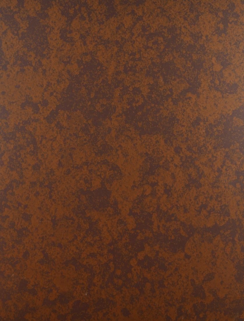 Western Rust printed steel sample pattern